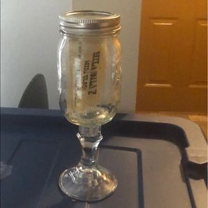 “Hillbilly wine glass”